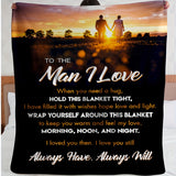 1pc I Love You Husband Blanket, Gifts for Him, Valentines Gifts, Boyfriend Birthday Gifts, Husband Birthday Gifts from Wife