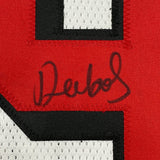 Camiseta de fútbol alternativa blanca de San Francisco, enmarcada, autografiada y firmada por Deebo Samuel, 35 x 39, JSA COA