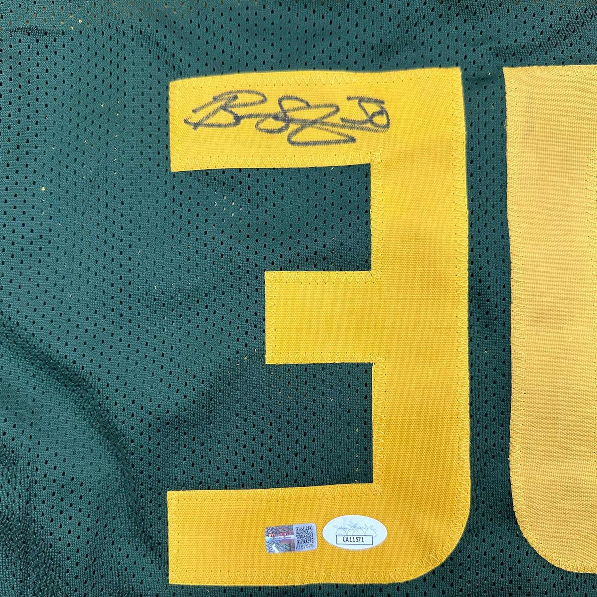 Camiseta de baloncesto verde Seattle de 35 x 39, enmarcada, autografiada y firmada por Breanna Stewart (JSA COA)
