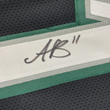 Framed Autographed/Signed AJ A.J. Brown 35x39 Philadelphia Black Football Jersey PSA/DNA COA