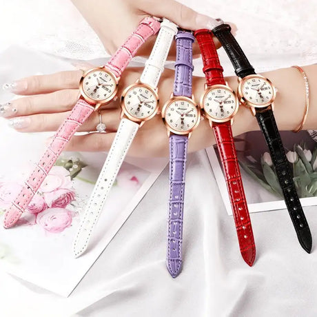 Women's Luminous Quartz Watch With Simple Waterproof Belt - Lootquake
