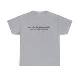 sorry for having great tits shirt