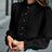 Fashionable Stand-up Collar Long-sleeved Shirt With Lotus Leaf Hem - Lootquake