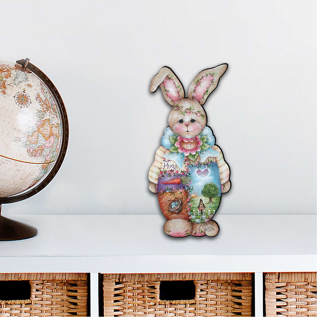 Bella Bunny Easter Door Decor by Jamie Mills-Price - Easter Spring Decor - 8457601H