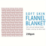 1pc Personalized Soft Flannel Blanket with Custom Name - Cozy Sofa Blanket for Son or Daughter, Unique Gift Idea with TV Blanket Function, Plush and Warm for Chilly Nights