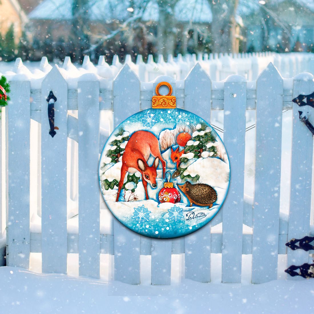 Decoración navideña para puerta "Amigos del bosque" de G. DeBrekht - Decoración navideña - 8173412H