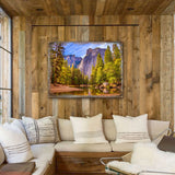 Arte mural de madera con lago forestal de Nature Wonders - Decoración de vida silvestre - 95238B