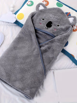 Albornoz con capucha para bebé niño, manta de baño, cochecito de bebé, bonita prenda exterior usable para múltiples usos.