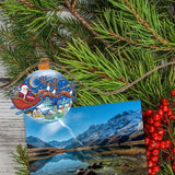 Up-Up and Away Decorative Wooden Clip-on Ornaments Set of 6 by G. Debrekht - Christmas Decor - 8090132C-S6