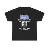 I Can’t Take Benadryl Because I Owe The Hat Man Money T-Shirt – Funny Internet Meme Tee