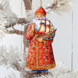 Crucero navideño con adornos de madera de Papá Noel de G. Debrekht - Decoración navideña de muñeco de nieve de Papá Noel - 8691408