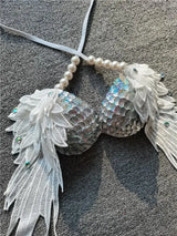 Handmade Sequined Mermaid Scale Bikini Lingerie - Lootquake