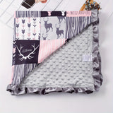 Couverture polaire ultra douce à carreaux pour filles, 81 x 81 cm – Confortable, élégante et chaude – Cadeau idéal pour Noël, Halloween et Thanksgiving
