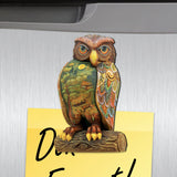 Night Owl Shape Refrigerator Magnets Set of 3