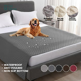 Waterproof & Non-Slip Dog Mattress Cover for Beds, Sofas, Cars | Super Soft Pet Blanket with Incontinence Protection | Machine Washable Furniture Protector Pad, Puppy Bedspread, Durable Dog Carpet
