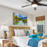 Arte mural de madera con río forestal de Nature Wonders - Decoración natural y de vida silvestre - 95246B