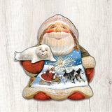 Northern Light Santa Holiday Door Decor by G. DeBrekht - Christmas Decor - 8151844H