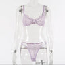 Ladies Underwire Lace Lingerie Suit Fashion - Lootquake