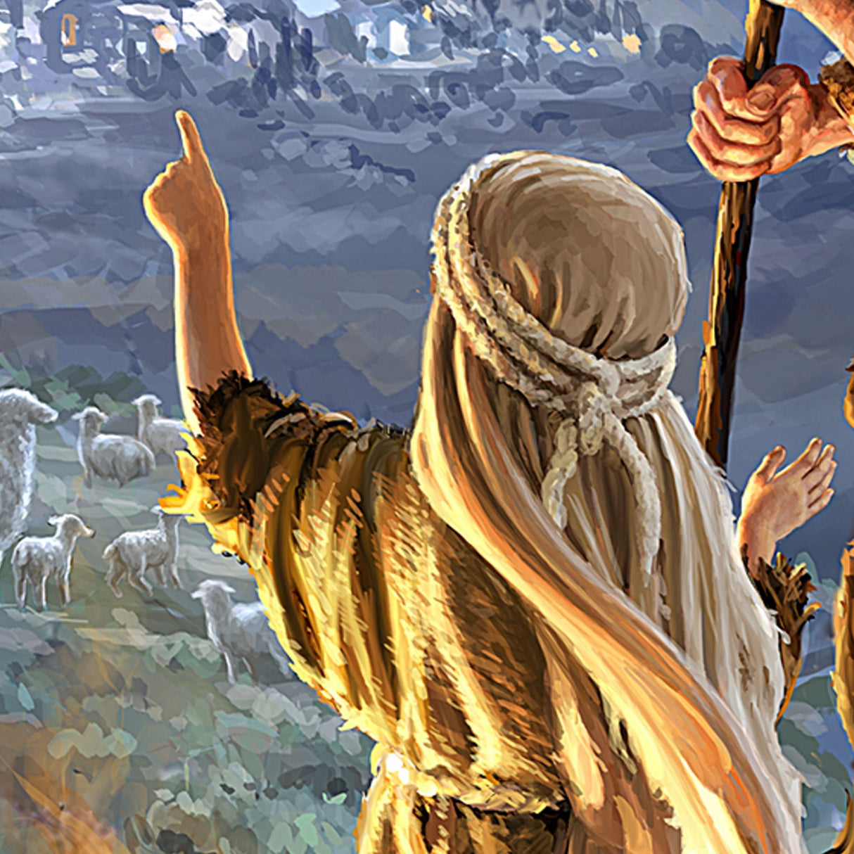 Shepherds Keeping Watch Wooden Wall Art by D. Gelsinger - Nativity Holiday Décor - 95632B38