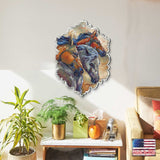 Arte mural "Déjenlos correr" de J. Bergsma - Decoración navideña con temática de vida silvestre - 8591259W-JB