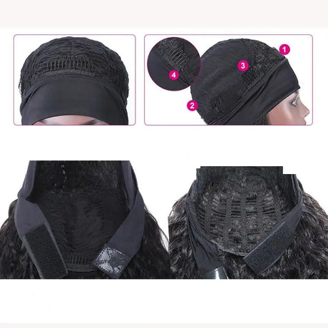 Human Hair Straight Strip Mechanism Headband - Lootquake