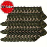 Lot de 5/30 paires de chaussettes tendance pour homme, respirantes, confortables et décontractées, idéales pour le sport en extérieur et en toutes saisons.