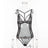 Sexy lingerie lace stitching perspective sexy bodysuit - Lootquake