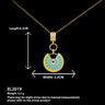 Collar de luna europeo y americano con nicho, accesorios de alta calidad que no se decoloran.