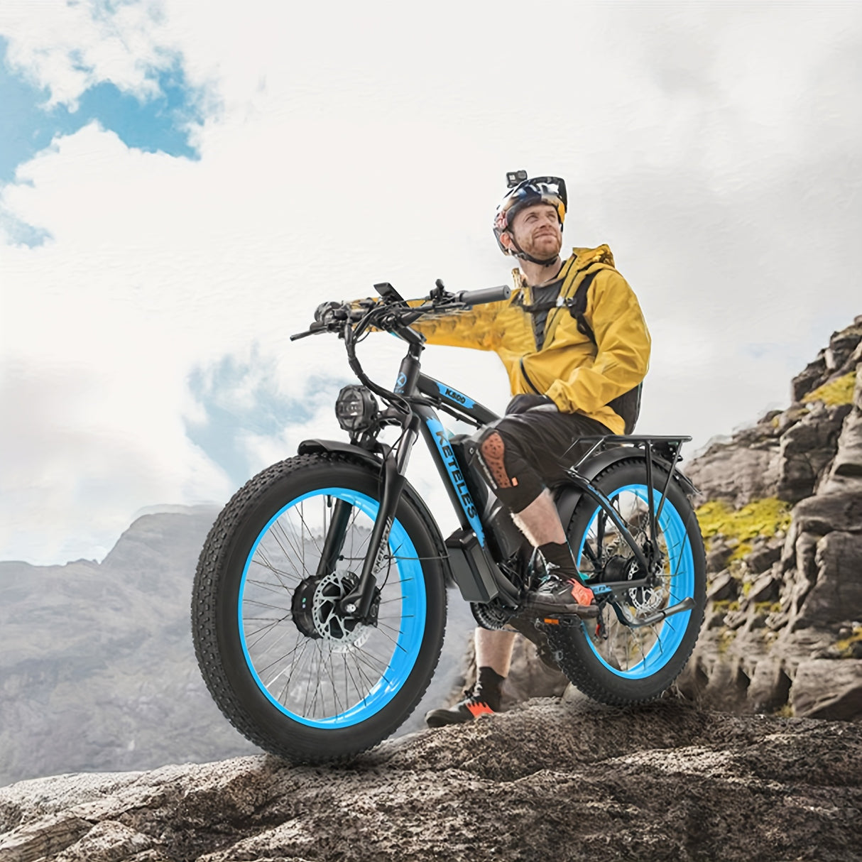 Vélo électrique pour adulte Kettles 740 W | Vélo électrique avec pneus de 26 pouces, VTT à double moteur pour trajets domicile-travail et tout-terrain, avec batterie amovible 48 V 23 Ah, jusqu'à 80 km à 31,3 km/h