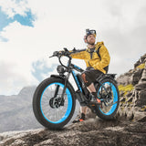 Vélo électrique pour adulte Kettles 740 W | Vélo électrique avec pneus de 26 pouces, VTT à double moteur pour trajets domicile-travail et tout-terrain, avec batterie amovible 48 V 23 Ah, jusqu'à 80 km à 31,3 km/h
