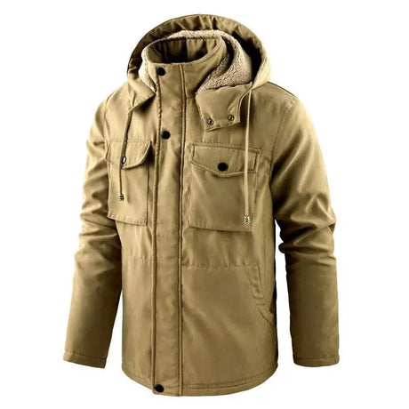 Thick Detachable Hat Lambswool Jacket - Lootquake