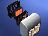 Secadora de ropa eléctrica portátil, tendedero calefactable de 1000 W, secadora de ropa de viaje con temporizador, secadora de ropa eléctrica