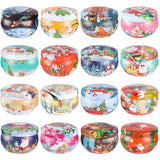 16pcs 1.6*2.4in (4cm*6cm) Christmas Scented Candle, Smoke-free, Non-drip, Elegant Romantic Candle, Suitable for Family, Wedding, Church, Seasonal Celebrations, Also Very Suitable for Christmas.