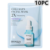 Collagen Face Mask Moisturizing Firming Face Sheet Mask Hyaluronic Acid Facial Masks Beauty Skin Care Gel Skin Care - Lootquake