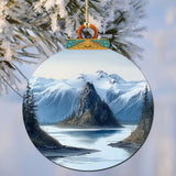 Adornos de madera "La magia de la naturaleza de Alaska" de G.Debrekht - Decoración navideña con temática de vida silvestre - 870078