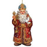 Santa's Dove of Hope Wooden Ornaments by G. Debrekht - Christmas Santa Snowman Decor - 8691416