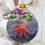 Adornos de madera con forma de girasol y estrella de mar de G.Debrekht - Decoración navideña con temática de vida silvestre - 870018