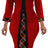 Womens African Print Dress Church Dresses Work Business Bodycon Sleeve Round Neck Red Pencil Dresses - Lootquake