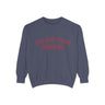 Customizable Unisex Garment-Dyed Sweatshirt, Personalized Gift, Cozy Streetwear, Casual Outfit, Unique Design Sweatshirt
