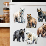 Bear Adventures Decorative Wooden Magnets Set of 6 by G. Debrekht - Wildlife Decor - 8090105G-S6