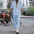 Men's Striped Hengli Collar Shirt Trousers - Lootquake