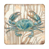 Crab  Wooden Cork Coastal Coasters Gift Set of 4 by Nature Wonders - 95224-2C-S4