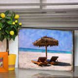 Sillas de playa Sonny, arte costero de madera de Nature Wonders - Decoración costera con vida marina - 95319B