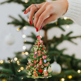 Santas Around the World - Danish Inspired Santa - Wooden Ornaments Set of 3 by G. DeBrekht Christmas Santa Snowman Decor - 8091302S3