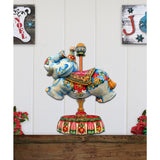 Carousel Elephant Christmas Holiday Door Decor by G. DeBrekht - Carousel Holiday Decor - 8114043H