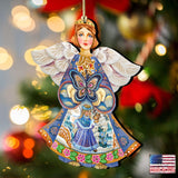 Butterfly Spring Angel Wooden Ornaments by G. DeBrekht - Easter Spring Decor - 8154152
