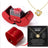 Fashion Jewelry Box Red Apple Christmas Gift Necklace Eternal Rose For Girl Mother's Day Valentine's Day Gifts With Artificial Flower Rose Flower Jewelry Box - Lootquake