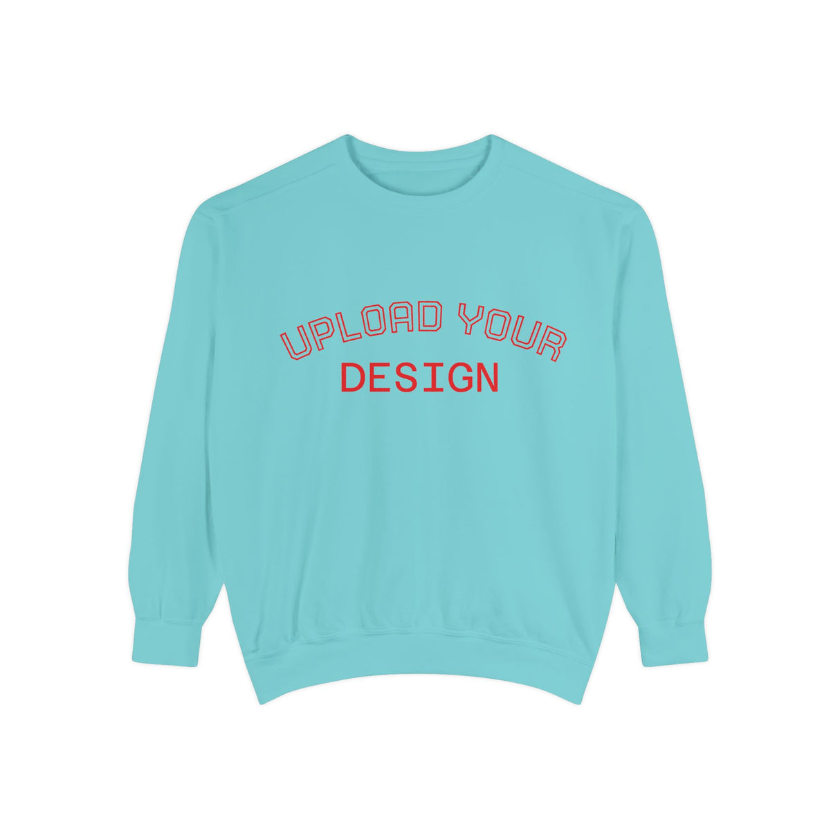 Customizable Unisex Garment-Dyed Sweatshirt, Personalized Gift, Cozy Streetwear, Casual Outfit, Unique Design Sweatshirt