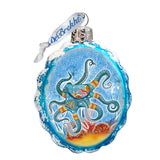 Octopus Mercury Glass Ornament by G. DeBrekht - Coastal Holiday Décor - 777374