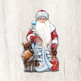 Decoración de puerta con Papá Noel y un oso de miel de G. DeBrekht - Decoración navideña con Papá Noel y muñeco de nieve - 8128811H